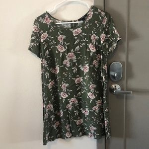 Floral t-shirt dress